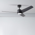ZEVENTI - LED Stropný ventilátor ORVIETO LED/18W/230V 3000-6000K Wi-Fi Tuya čierny + diaľkové ovládanie