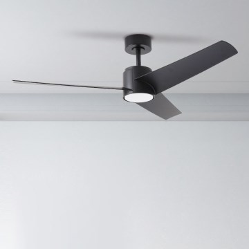 ZEVENTI - LED Stropný ventilátor ORVIETO LED/18W/230V 3000-6000K Wi-Fi Tuya čierny + diaľkové ovládanie