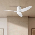 ZEVENTI - LED Stropný ventilátor PADUA LED/18W/230V 3000-6000K Wi-Fi Tuya biely + diaľkové ovládanie