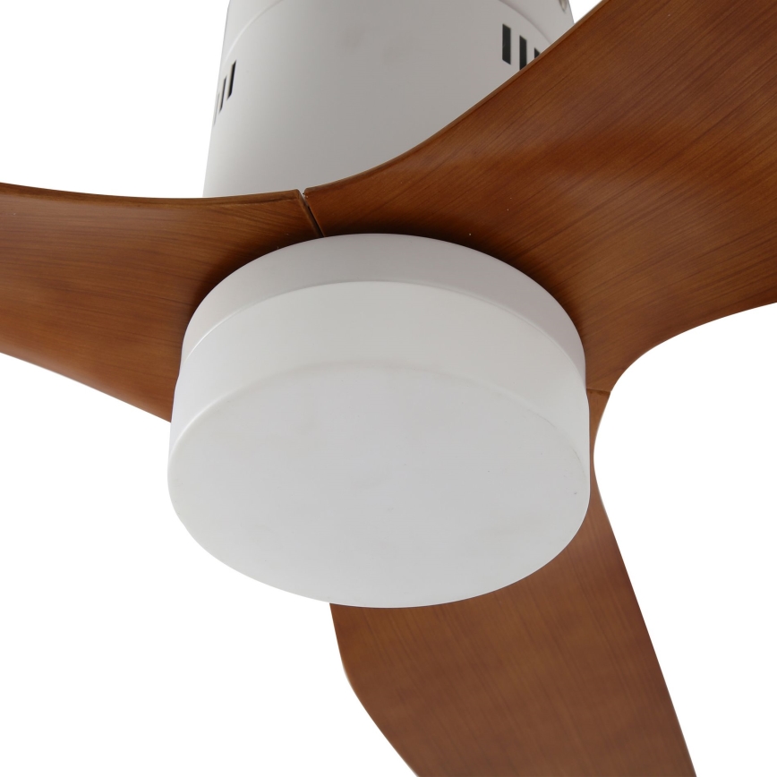 ZEVENTI - LED Stropný ventilátor PADUA LED/18W/230V 3000-6000K Wi-Fi Tuya biela/hnedá + diaľkové ovládanie