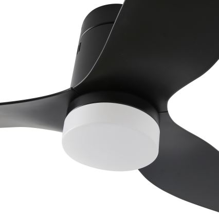 ZEVENTI - LED Stropný ventilátor PADUA LED/18W/230V 3000-6000K Wi-Fi Tuya čierny + diaľkové ovládanie