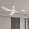 ZEVENTI - LED stropný ventilátor URBINO LED/20W/230V 3000/4000/6000K Wi-Fi Tuya biely + diaľkové ovládanie