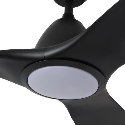 ZEVENTI - LED Stropný ventilátor URBINO LED/20W/230V 3000-6000K Wi-Fi Tuya čierny + diaľkové ovládanie