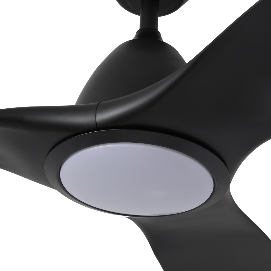 ZEVENTI - LED Stropný ventilátor URBINO LED/20W/230V 3000-6000K Wi-Fi Tuya čierny + diaľkové ovládanie