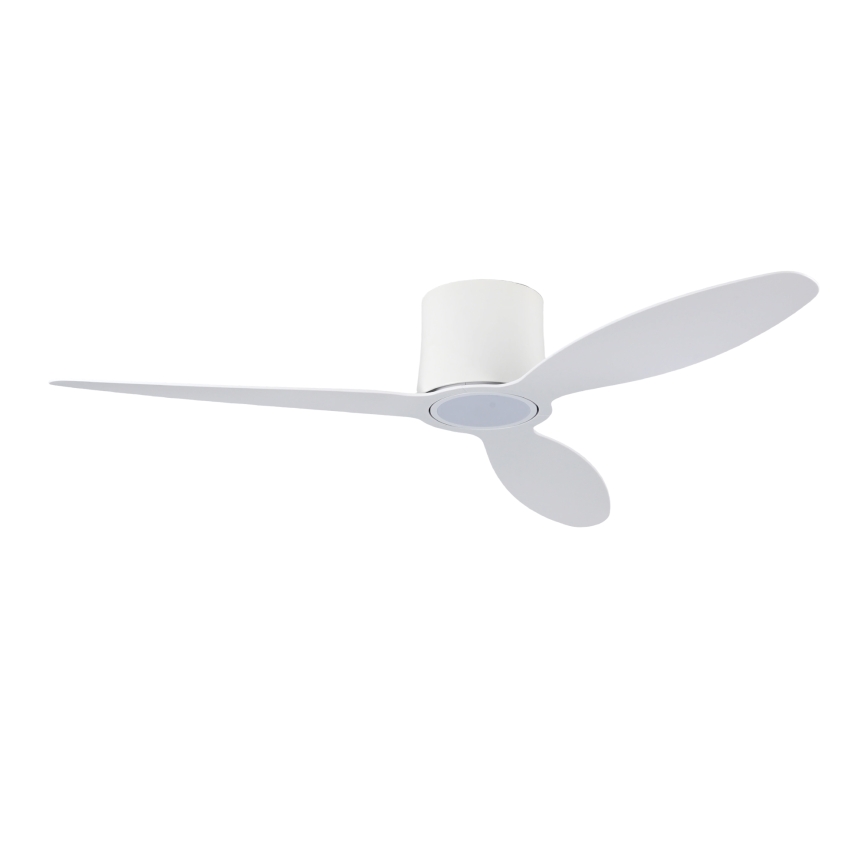ZEVENTI - LED stmievateľný stropný ventilátor VENTORA LED/24W/230V 3000/4000/6000K Wi-Fi Tuya biely + diaľkové ovládanie