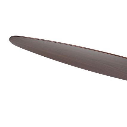 ZEVENTI - LED stmievateľný stropný ventilátor VENTORA LED/24W/230V 3000/4000/6000K Wi-Fi Tuya čierna/orech + diaľkové ovládanie