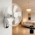ZEVENTI - Nástenný ventilátor FANNY 45 W/230 V pr. 41 cm biely + diaľkové ovládanie