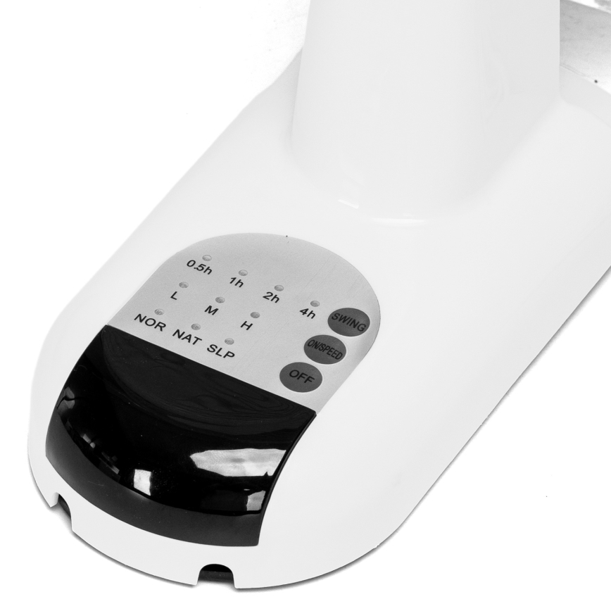 ZEVENTI - Nástenný ventilátor FANNY 45 W/230 V pr. 41 cm biely + diaľkové ovládanie