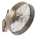 ZEVENTI - Nástenný ventilátor FANNY 50W/230V bronzový + diaľkové ovládanie
