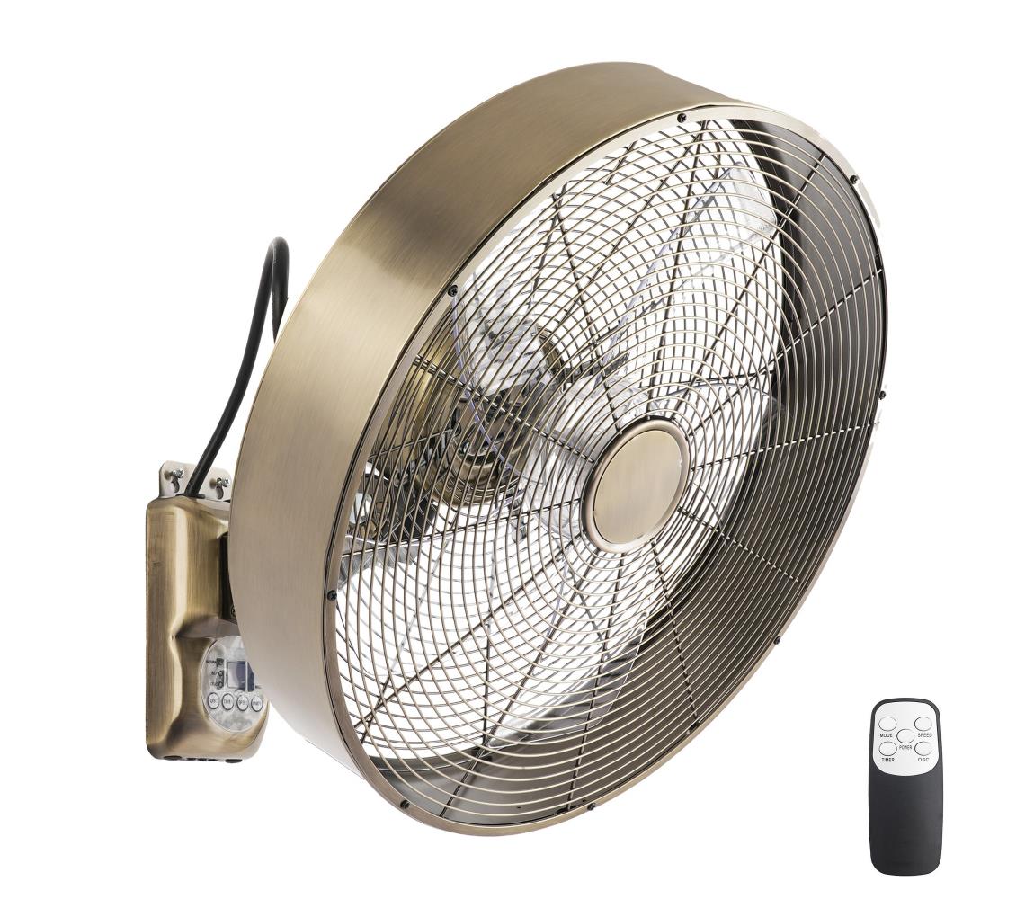 ZE - Nástenný látor FANNY 50W/230V bronzový + diaľkové ovládanie ZEV027