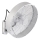 ZEVENTI - Nástenný ventilátor FANNY 50W/230V matný chróm + diaľkové ovládanie
