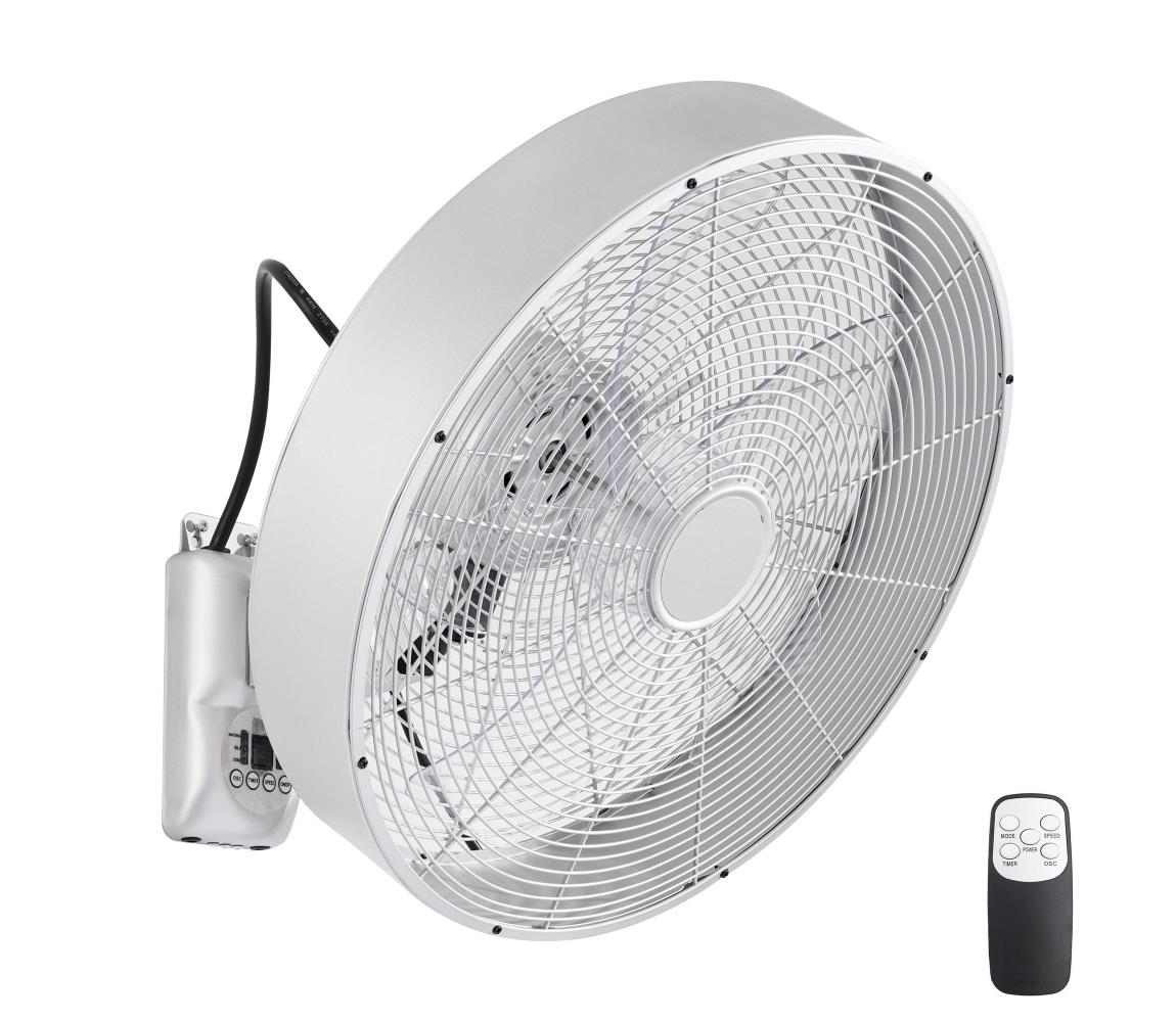 ZE - Nástenný látor FANNY 50W/230V matný chróm + diaľkové ovládanie ZEV026