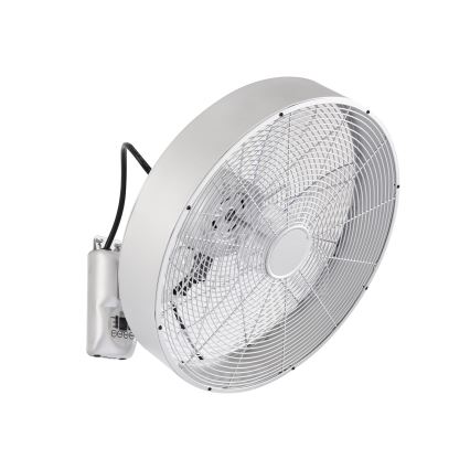 ZEVENTI - Nástenný ventilátor FANNY 50W/230V matný chróm + diaľkové ovládanie