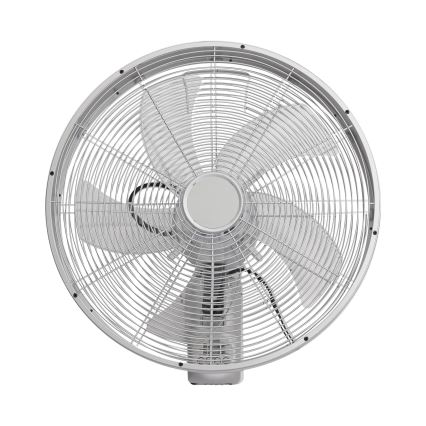 ZEVENTI - Nástenný ventilátor FANNY 50W/230V matný chróm + diaľkové ovládanie