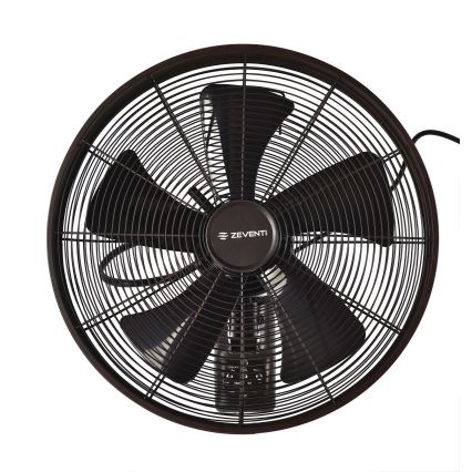 ZEVENTI - Nástenný ventilátor FREEZE 50W/230V pr. 40 cm čierna/hnedá + diaľkové ovládanie