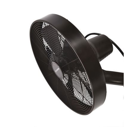 ZEVENTI - Nástenný ventilátor FREEZE 50W/230V pr. 40 cm čierna/hnedá + diaľkové ovládanie