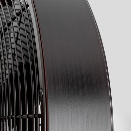 ZEVENTI - Nástenný ventilátor FREEZE 50W/230V pr. 40 cm čierna/hnedá + diaľkové ovládanie