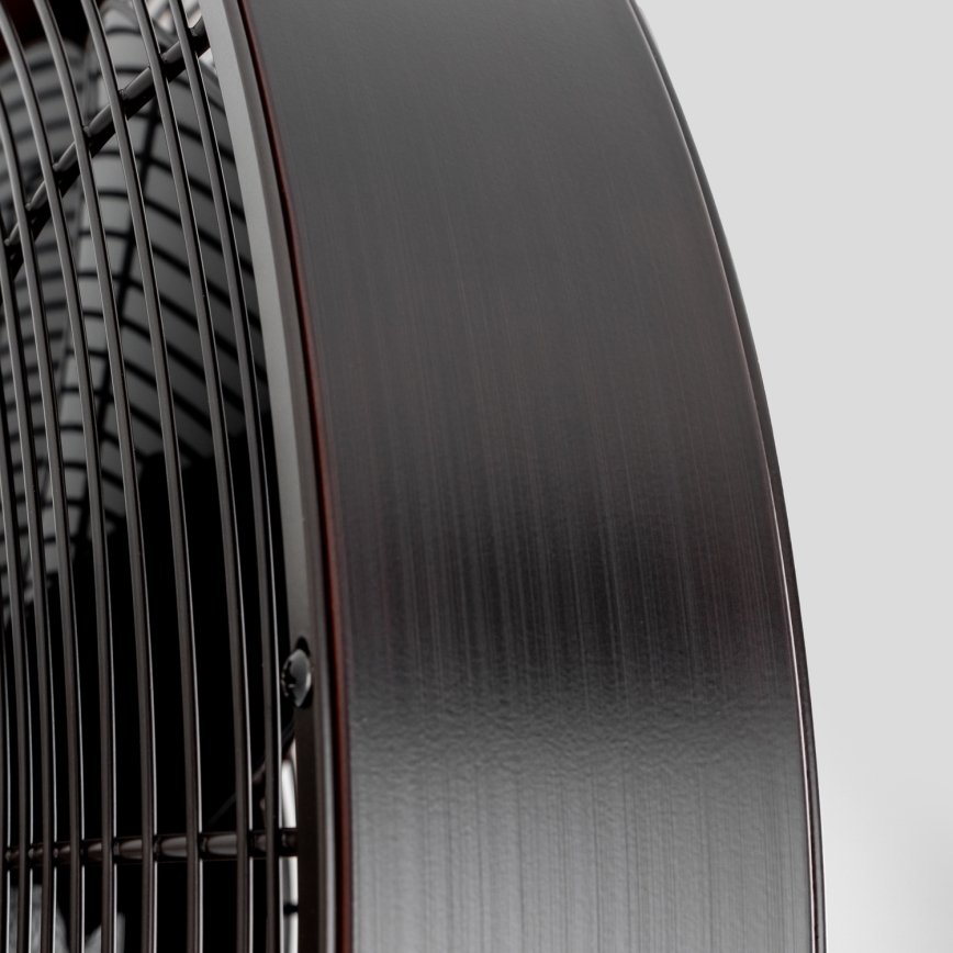 ZEVENTI - Nástenný ventilátor FREEZE 50W/230V pr. 40 cm čierna/hnedá + diaľkové ovládanie