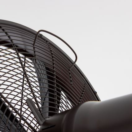 ZEVENTI - Nástenný ventilátor FREEZE 50W/230V pr. 40 cm čierna/hnedá + diaľkové ovládanie