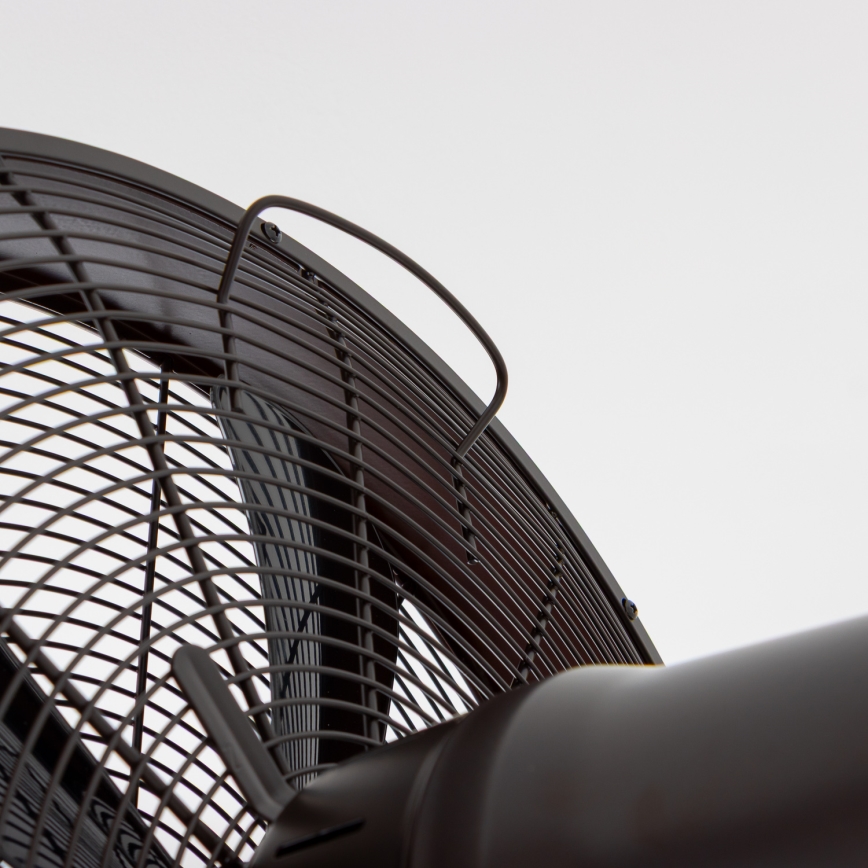ZEVENTI - Nástenný ventilátor FREEZE 50W/230V pr. 40 cm čierna/hnedá + diaľkové ovládanie