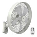 ZEVENTI - Nástenný ventilátor FREEZE 50W/230V pr. 40 cm biela + diaľkové ovládanie