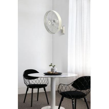 ZEVENTI - Nástenný ventilátor FREEZE 50W/230V pr. 40 cm biela + diaľkové ovládanie