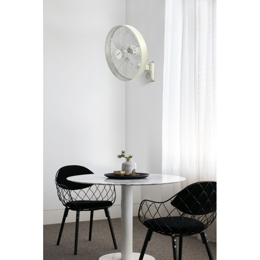 ZEVENTI - Nástenný ventilátor FREEZE 50W/230V pr. 40 cm biela + diaľkové ovládanie