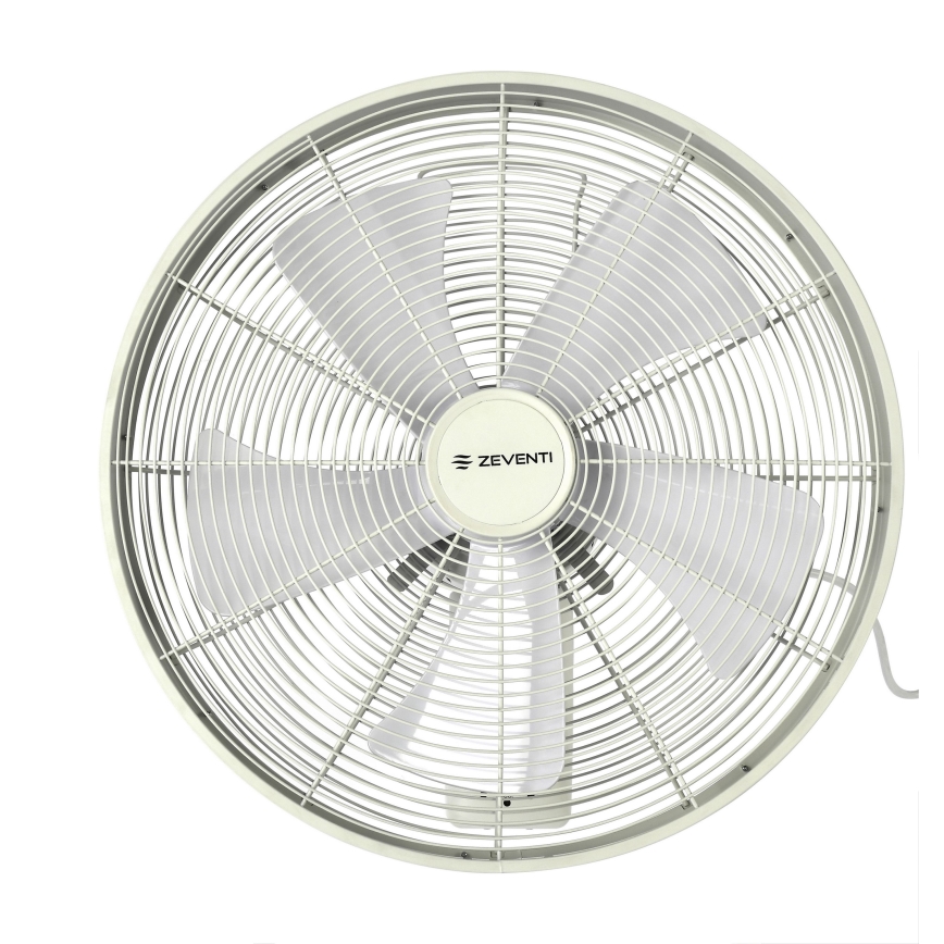 ZEVENTI - Nástenný ventilátor FREEZE 50W/230V pr. 40 cm biela + diaľkové ovládanie