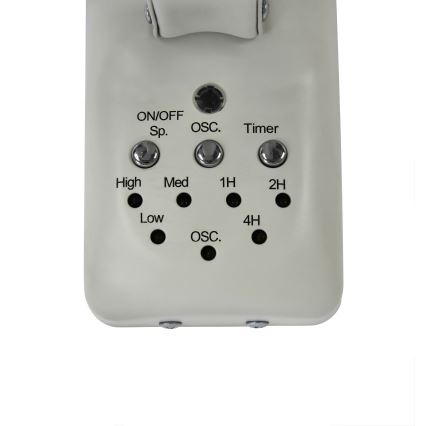 ZEVENTI - Nástenný ventilátor FREEZE 50W/230V pr. 40 cm biela + diaľkové ovládanie