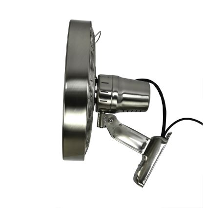 ZEVENTI - Nástenný ventilátor FREEZE 50W/230V pr. 40 cm matný chróm + diaľkové ovládanie