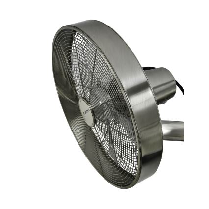 ZEVENTI - Nástenný ventilátor FREEZE 50W/230V pr. 40 cm matný chróm + diaľkové ovládanie