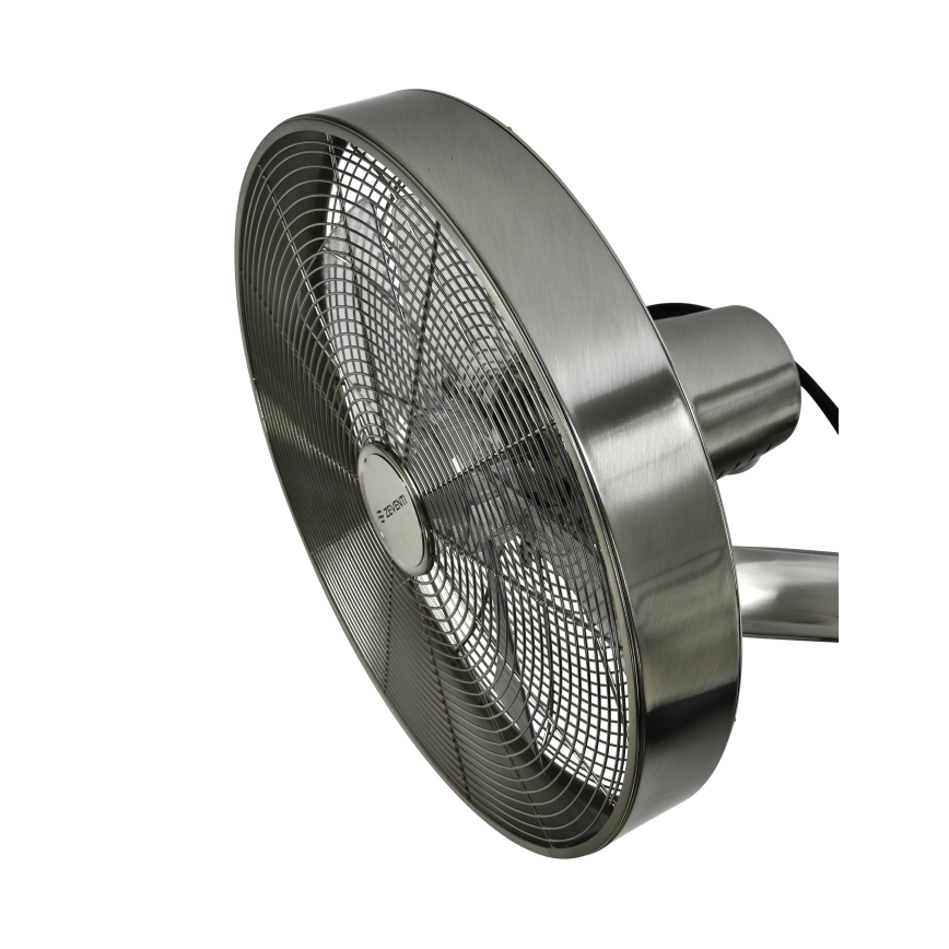 ZEVENTI - Nástenný ventilátor FREEZE 50W/230V pr. 40 cm matný chróm + diaľkové ovládanie
