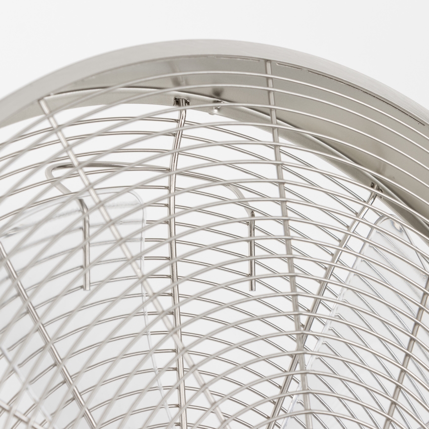 ZEVENTI - Nástenný ventilátor FREEZE 50W/230V pr. 40 cm matný chróm + diaľkové ovládanie