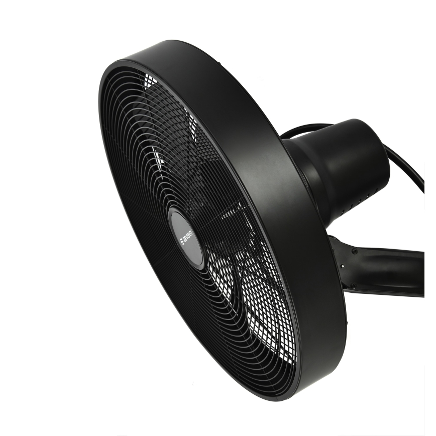 ZEVENTI - Nástenný ventilátor FREEZE 50W/230V pr. 40 cm čierna + diaľkové ovládanie
