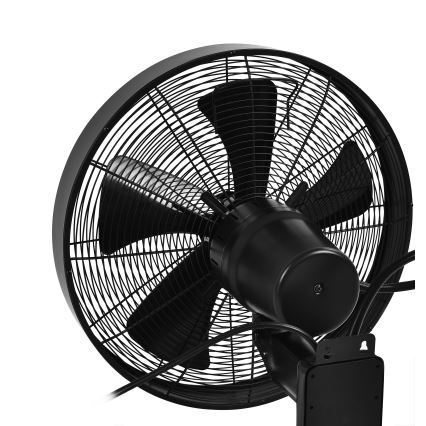 ZEVENTI - Nástenný ventilátor FREEZE 50W/230V pr. 40 cm čierna + diaľkové ovládanie