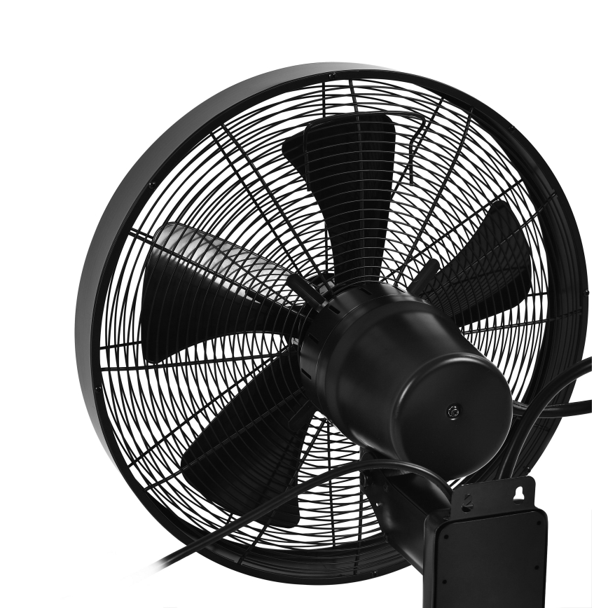 ZEVENTI - Nástenný ventilátor FREEZE 50W/230V pr. 40 cm čierna + diaľkové ovládanie
