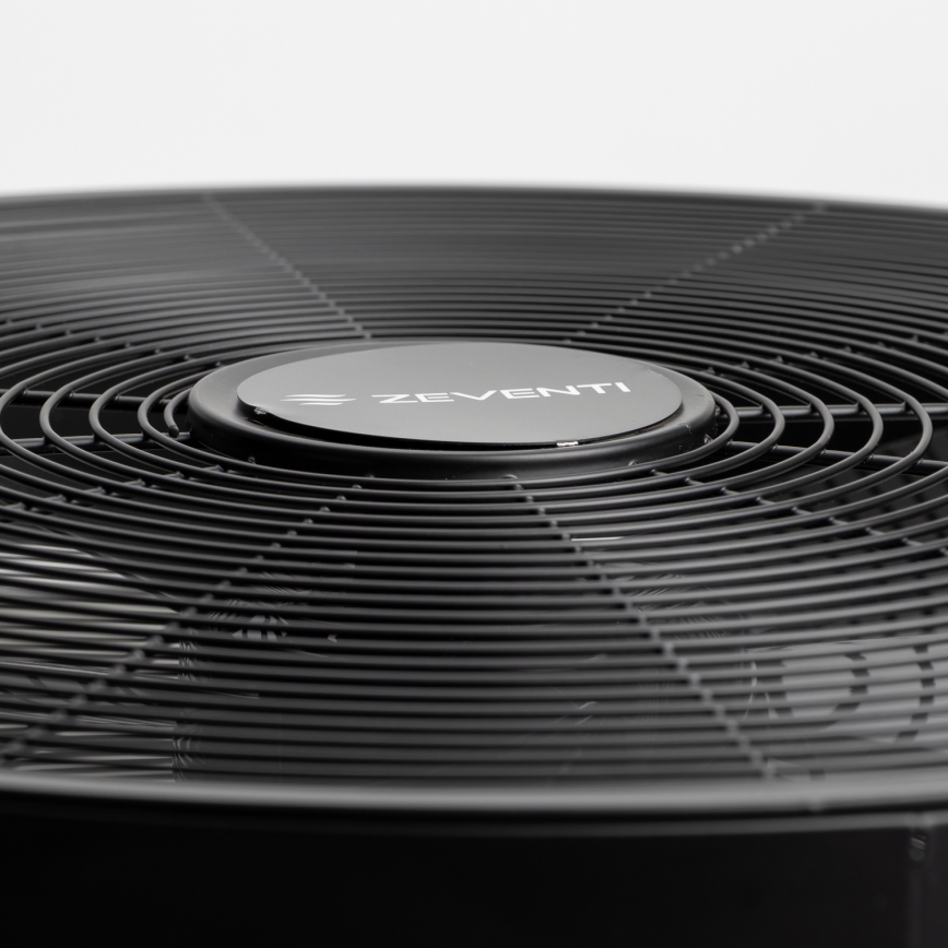 ZEVENTI - Nástenný ventilátor FREEZE 50W/230V pr. 40 cm čierna + diaľkové ovládanie