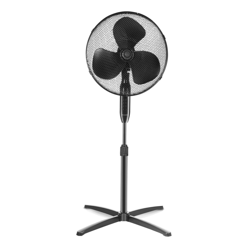 ZEVENTI - Stojanový ventilátor 40 W/230 V, priemer 40 cm, čierny