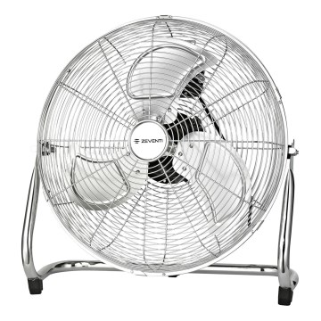 ZEVENTI - Stojanový ventilátor FLOW 100W/230V pr. 54 cm lesklý chróm