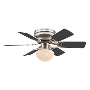 ZEVENTI - Stropný ventilátor GALDANA 1xE27/60W/230V šedá/biela
