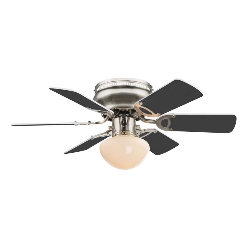 ZEVENTI - Stropný ventilátor GALDANA 1xE27/60W/230V šedá/biela