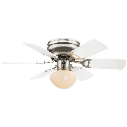 ZEVENTI - Stropný ventilátor GALDANA 1xE27/60W/230V šedá/biela