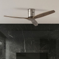 ZEVENTI - Stropný ventilátor SPELLO Wi-Fi Tuya matný chróm/dub + diaľkové ovládanie