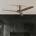 ZEVENTI - Stropný ventilátor SPELLO Wi-Fi Tuya matný chróm/dub + diaľkové ovládanie