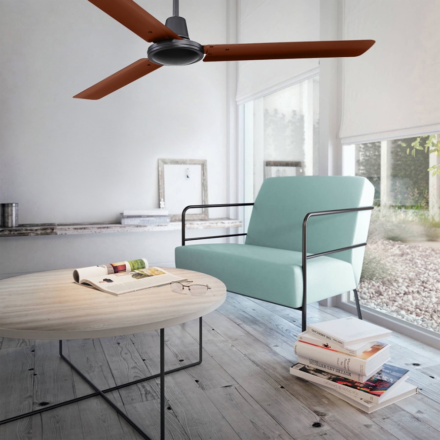 ZEVENTI - Stropný ventilátor TOFINO hnedá
