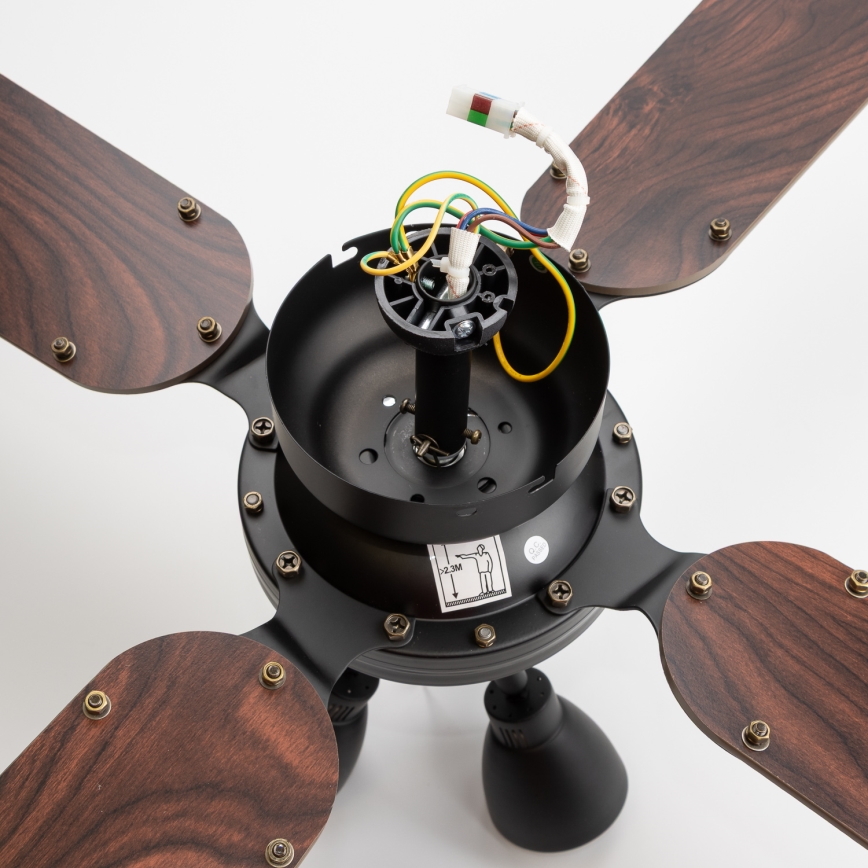 ZEVENTI - Stropný ventilátor ZURRIOLA 3xGU10/50W/230V