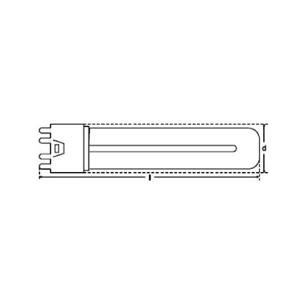 Zářivková trubice 4pin 2G11/36W/90V - Narva 224008000
