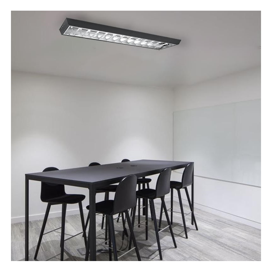 Žiarivkové svietidlo T8 2xG13/18W/230V 120 cm čierna