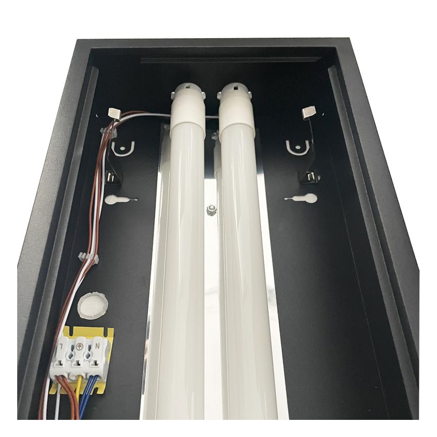 Žiarivkové svietidlo T8 2xG13/18W/230V 120 cm čierna
