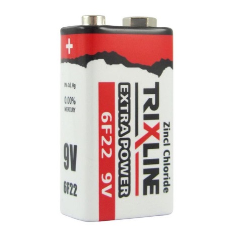 Zinkochloridová batéria 9V Trixline Extra Power